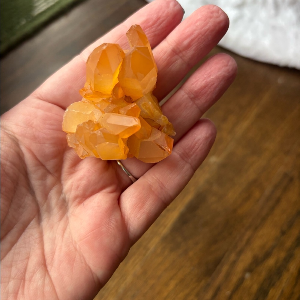 Raw Tangerine Quartz